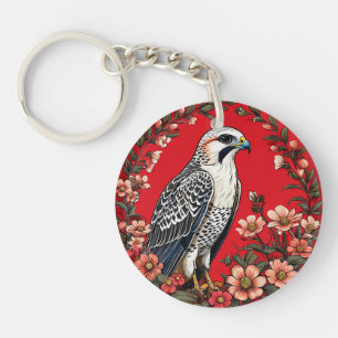 Porte-clés Cadeau de charme de faune de faucon arctique