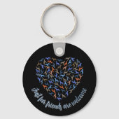 Porte-clés Cadeau de chien artistique - Cœur de Do (Recto)