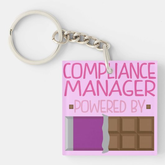 Porte-clés Cadeau de chocolat de directeur de conformité pour (Devant)