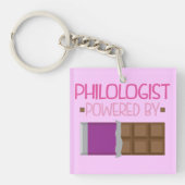 Porte-clés Cadeau de chocolat de philologue pour elle (Devant)