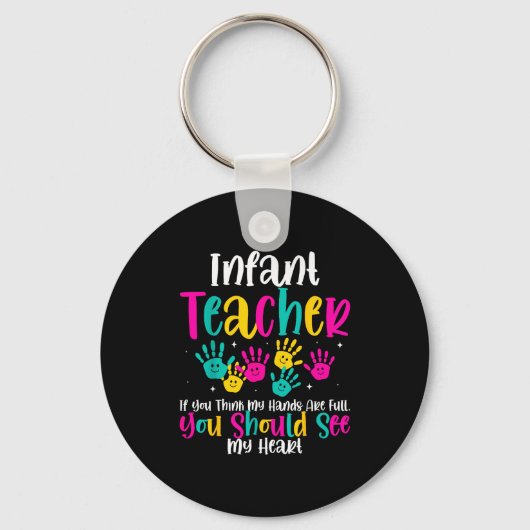Porte-clés Cadeau de citation de professeur d'enfants en bas (Recto)