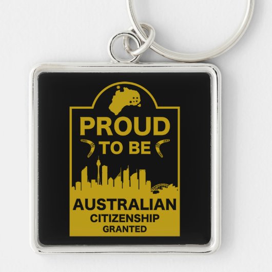 Porte-clés Cadeau de citoyenneté australienne (Devant)