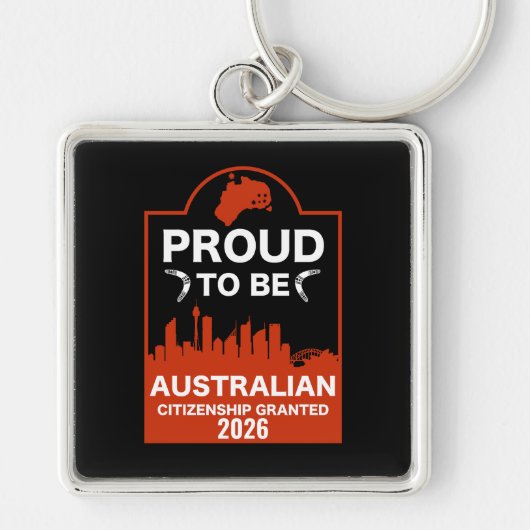 Porte-clés Cadeau de citoyenneté australienne (Devant)
