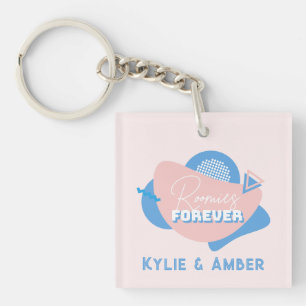 Porte-clés Cadeau de colocation Nom personnalisé "Roomies For