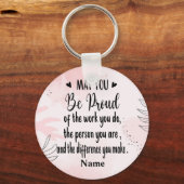 Porte-clés Cadeau de congé personnalisé pour l'appréciation d (Recto)