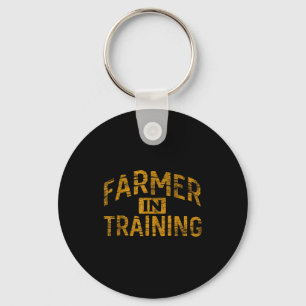 Porte-clés Cadeau de ferme amateur de ferme agriculteur futur