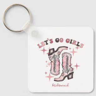 Porte-clés Cadeau de Fête de Fiançailles pour Femmes Allons-y