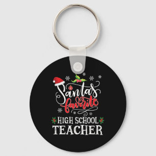Porte-clés Cadeau de fête de Noël de l'enseignant du secondai