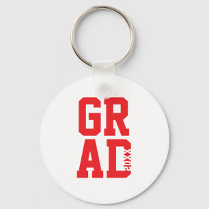 Porte-clés Cadeau de fin d'études Clés Collège Couleurs Rouge