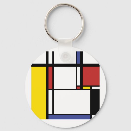 Porte-clés Cadeau de flacons - Piet Mondrian (Recto)