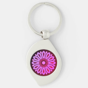 PORTE-CLÉS CADEAU DE FLEURS MODERNE ET COLORÉ POUR FILLE SŒUR