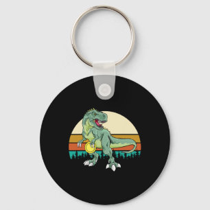 Porte-clés Cadeau de golfeur de dinosaure Dino rétro T Rex Di