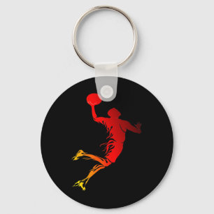 Porte-clés Cadeau de joueur Sketll Flame Dunk Flame Sketll