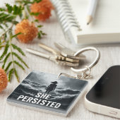 Porte-clés cadeau de jour pour femmes (Devant Droit)