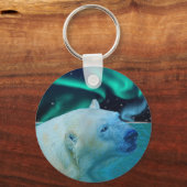 Porte-clés Cadeau de la faune de l'ours polaire arctique (Recto)