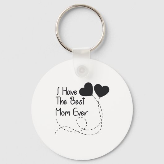 Porte-clés Cadeau de la Fête des Mères J'ai la meilleure mama (Recto)