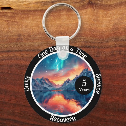 Porte-clés Cadeau de la phase de récupération personnalisée - (Recto)