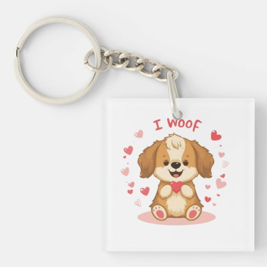 Porte-clés Cadeau de la Saint-Valentin drôle et mignon (Devant)