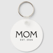 Porte-clés Cadeau de l'année de création de Maman (Verso)
