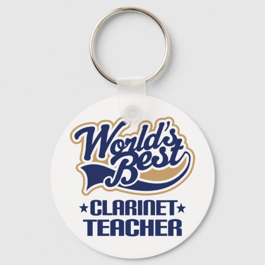 Porte-clés Cadeau de l'enseignant Clarinet (Recto)