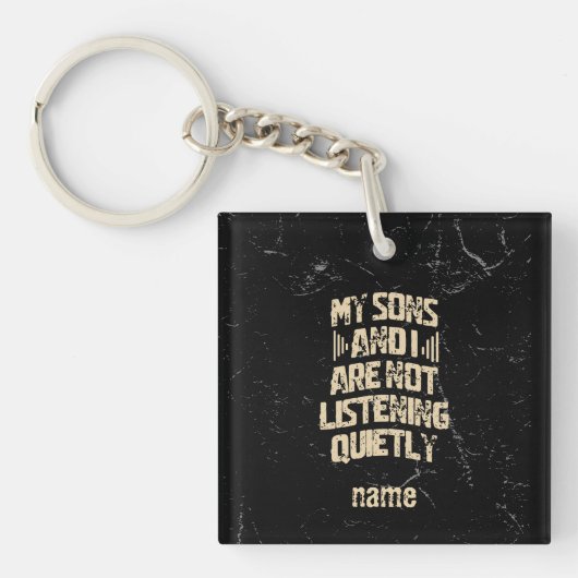 Porte-clés Cadeau de maman cool pour maman rock de fils (Devant)