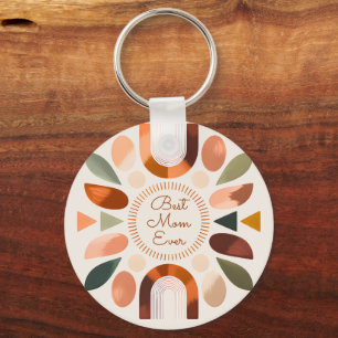 Porte-clés Cadeau de maman élégant Boho Meilleure Maman Porte