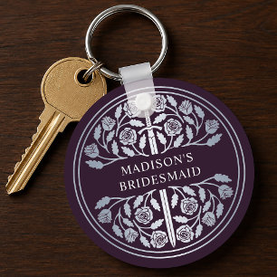 Porte-clés Cadeau de mariage demoiselle d'honneur Œuf d'argen