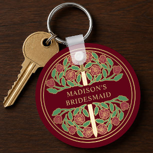 Porte-clés Cadeau de mariage royal Demoiselle d'honneur flora