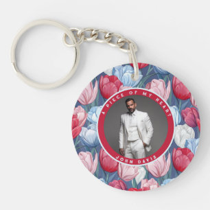 Porte-clés Cadeau de mariage tendance Fleur de Tulipe