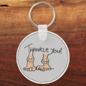 Porte-clés Cadeau de Merci personnalisé (Recto)