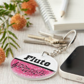 Porte-clés Cadeau de musique de cannelure (Devant droit)