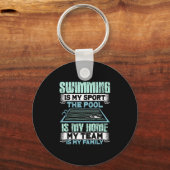 Porte-clés Cadeau de natation (Recto)