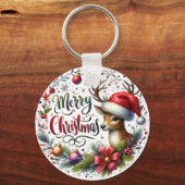 Porte-clés Cadeau de Noël Joyeux Noël (Recto)