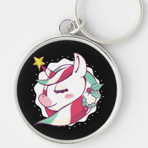 Porte-clés Cadeau de Noël Licorne pour amateur de Poney Fanta