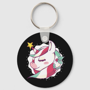 Porte-clés Cadeau de Noël Licorne pour amateur de Poney Fanta