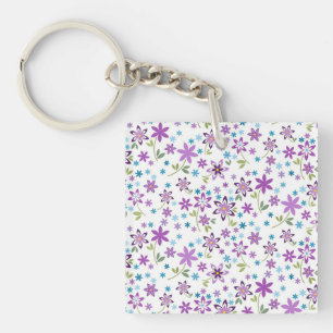 Porte-clés Cadeau de Noël mignonne Floral Ditsy