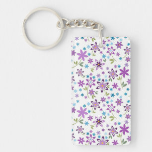 Porte-clés Cadeau de Noël mignonne Floral Ditsy