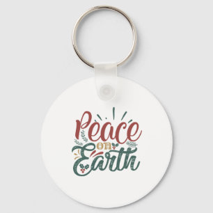 Porte-clés Cadeau de Noël Paix sur Terre