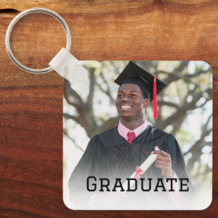 Porte-clés Cadeau de photo de remise de diplôme personnalisé