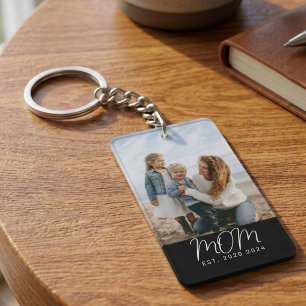 Porte-clés Cadeau de photo de script moderne de souvenir étab