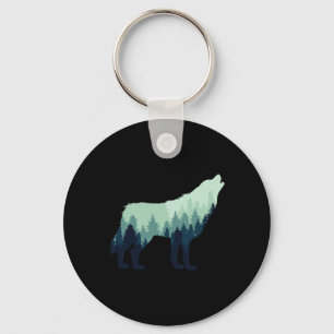 Porte-clés Cadeau de randonnée de camping en forêt de plein a