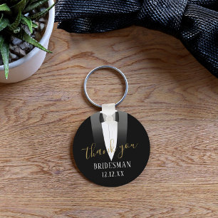 Porte-clés Cadeau de Remerciement de Mariage pour Bridesman P