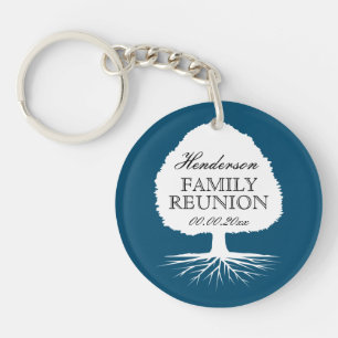 Porte-clés cadeau de réunion de famille avec nom e