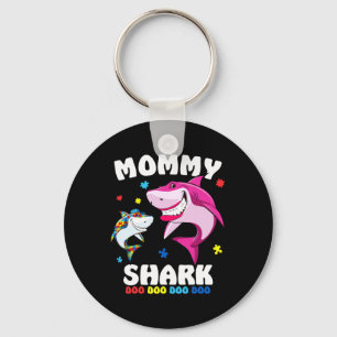 Porte-clés Cadeau de Sensibilisation sur l'autisme de requin 
