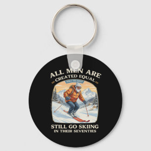 Porte-clés Cadeau de skieur pour 70e anniversaire Ski vintage