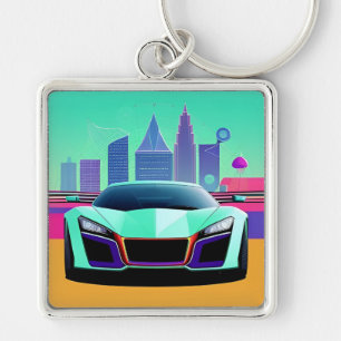Porte-clés Cadeau de style urbain de course de voiture de spo
