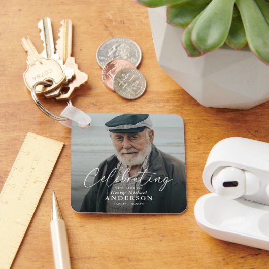 Porte-clés Cadeau de sympathie funéraire de photo personnalis (Bureau)