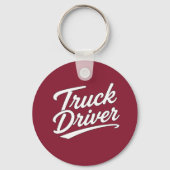 Porte-clés Cadeau de typographie de script pour chauffeur de (Recto)