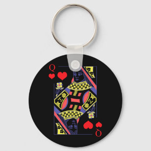 Porte-clés Cadeau de vêtements pour femmes Mens Queen Of Hear