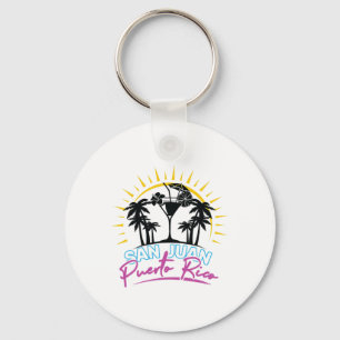 Porte-clés Cadeau de voyage de vacances à San Juan Porto Rico